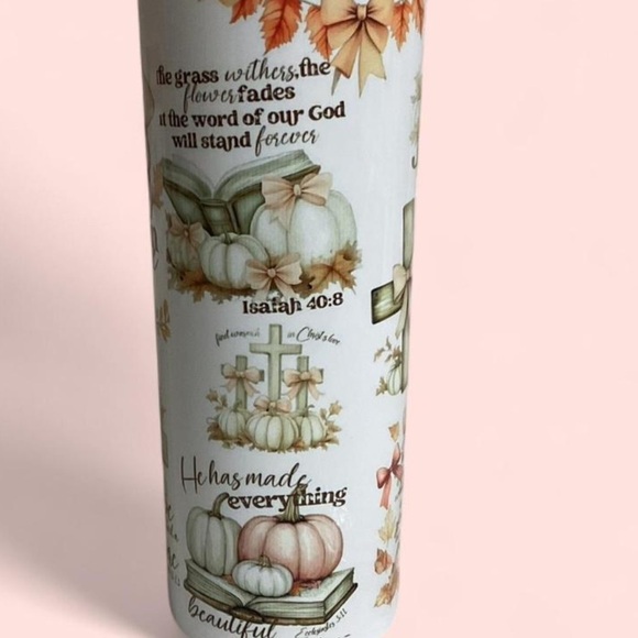 Tumbler with Festive Design Motivational words of the Bible. Perfect for gift - Picture 3 of 6